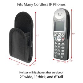 Artisan Power Black Nylon Holster for Polycom & SpectraLink Phones: WTO320 & WTO321