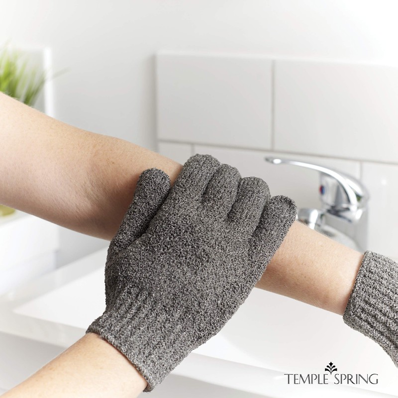 Exfoliating Gloves - Bamboo Shower Gloves - Bath and Body