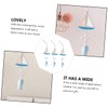 BIUDECO Wooden Fish Pendant Pcs Set Hanging Ornaments for Home