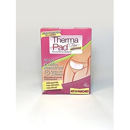Therma Pad Fem 3 Parches Termicos Para El Alivio De Los Clicos Menstruales, kit mensual 3 parches, 20 x 9.5 cms, abarca todo el vientre bajo, alivio  