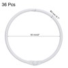 sourcing map 36pcs Shower Curtain Rings, 2 Inch ID Iron