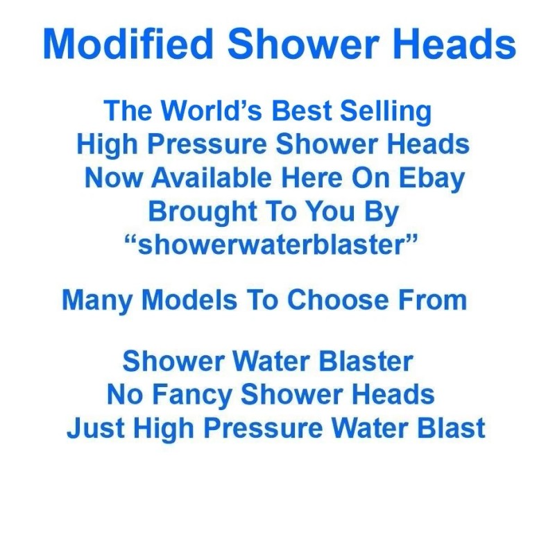 SUPER ULTRA HIGH PRESSURE SHOWER HEAD Incredible Pressure Over 14gpm