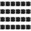 Zion Round & Square Matte Black Hinges - Bundles (24