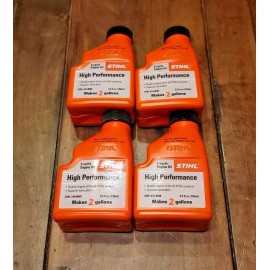 STIHL NEW Genuine STIHL (4) 2 Gal HP High Performance 2-Cycle Engine Mix Oil 5.2 fl oz