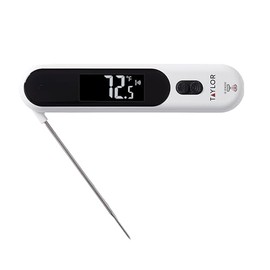 Taylor Infrared and Folding Probe Thermometer, Dual-Mode Instant Read Meat Thermometer for Cooking, Grilling, BBQ, Smoker, Air Fryer and Oil, Non-Cont