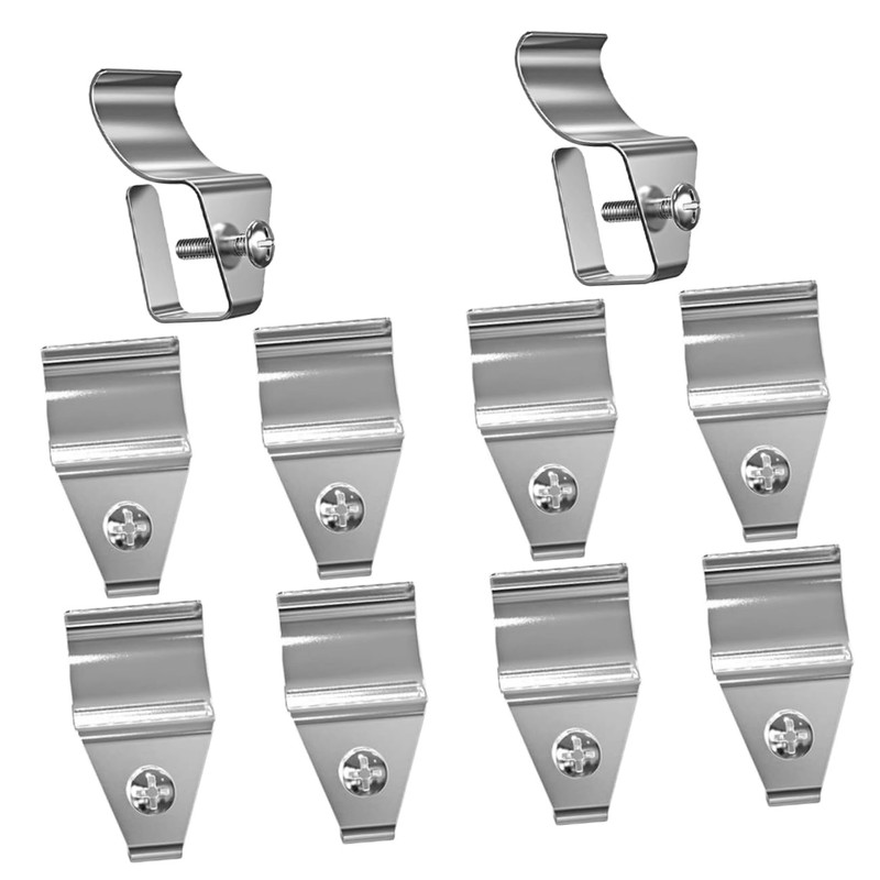 Tofficu 5sets 10pcs Vinyl Siding Hooks Durable Splashproof Clips for