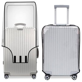 Bodyplus Suitcase Luggage Cover, Transparent Clear PVC Luggage Protector - Waterproof, DustProof and Scratchproof Protective Covers for Wheeled Trolley Case, Baggage (28 Inches)