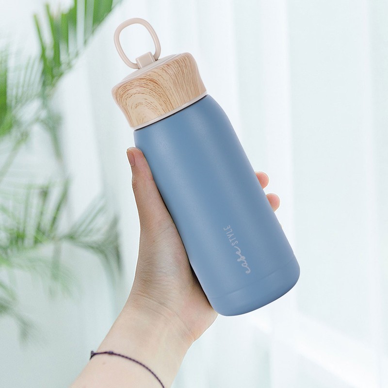 330ml Portable Water Cup Straight Sports Stainless Steel Vacuum Cup