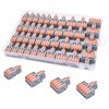 XALXMAW 40Pcs Lever Wire Connector, DIY Mini Compact Splicing Electrical
