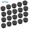 Kyuionty 40 Pack 7/8" Round Black PE Plastic Plugs for