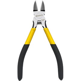 BOOSDEN Wire Cutter,6.5 inch Side Cutters,Spring Loaded Wire Cutters for Crafting,Flush Cutter,Ultra Sharp for Jewelry Making,Flush Cut Pliers,Dikes Wire Cutters,Floral Wire Cutter,Snips