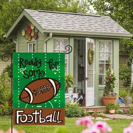 AVOIN colorlife Ready For Some Football Garden Flag 12x18 Inch Double Sided, The Big Game Sunday Yard Outdoor Flag