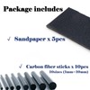 FishTrip Fishing Rod Repair Kit Complete,10pcs Carbon Fiber Sticks with