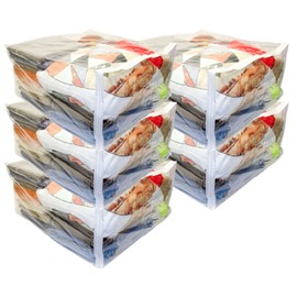 Vinylpac 5-Pack Clear Vinyl Zippered Storage Bags 23 x 23 x 12 Inch
