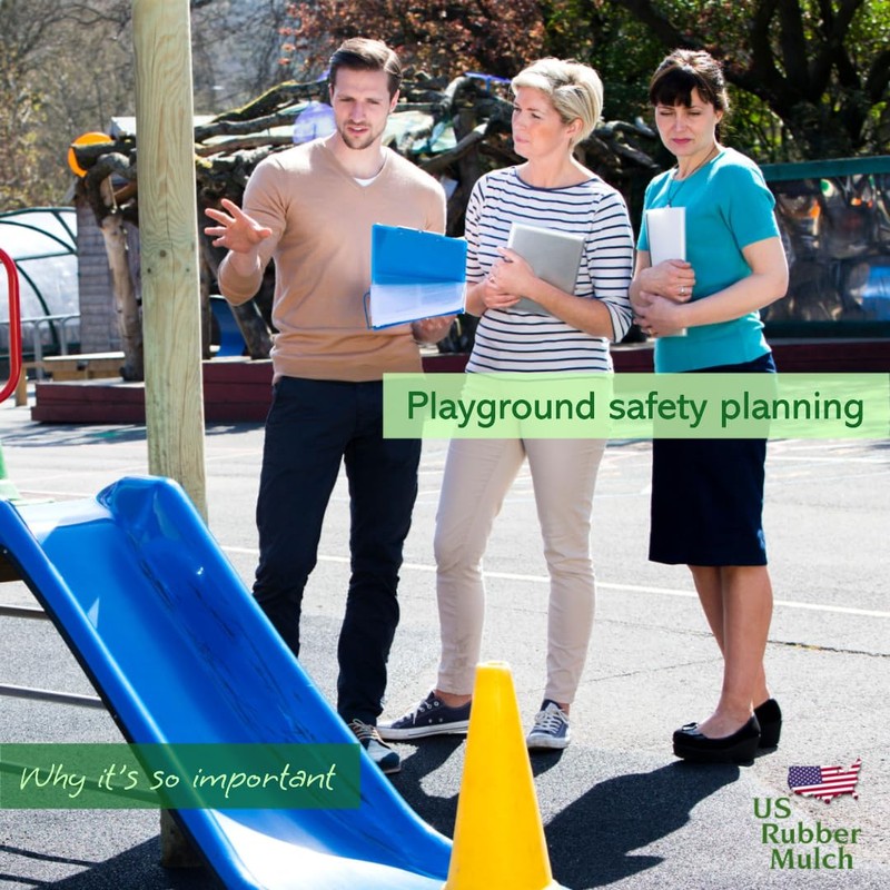 NuPlay Rubber Mulch Playground Flooring - Rubber Nugget Weed Barrier