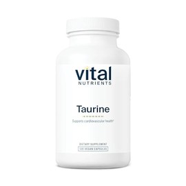 Vital Nutrients – Taurina 1000 mg – Apoya la función saludable del corazón – 120 cápsulas vegetarianas por botella