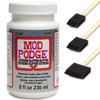 Mod Podge 8oz Extreme Glitter with 3 Foam Brushes