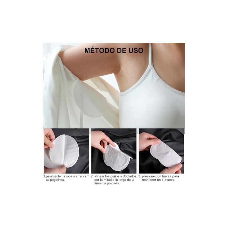 100 Pcs Almohadillas Absorbentes Desechables para el Sudor en Las