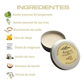 Desodorante Arowwai 100% Natural En Crema Sin Químicos 1 Pza
