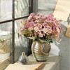 Minnhua 4 x Artificial Flowers Decorative Artificial Flowers Hydrangea Artificial