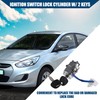 Hihaha No.81-20-1EA00 Car Ignition Switch Lock Cylinder with 2 Keys