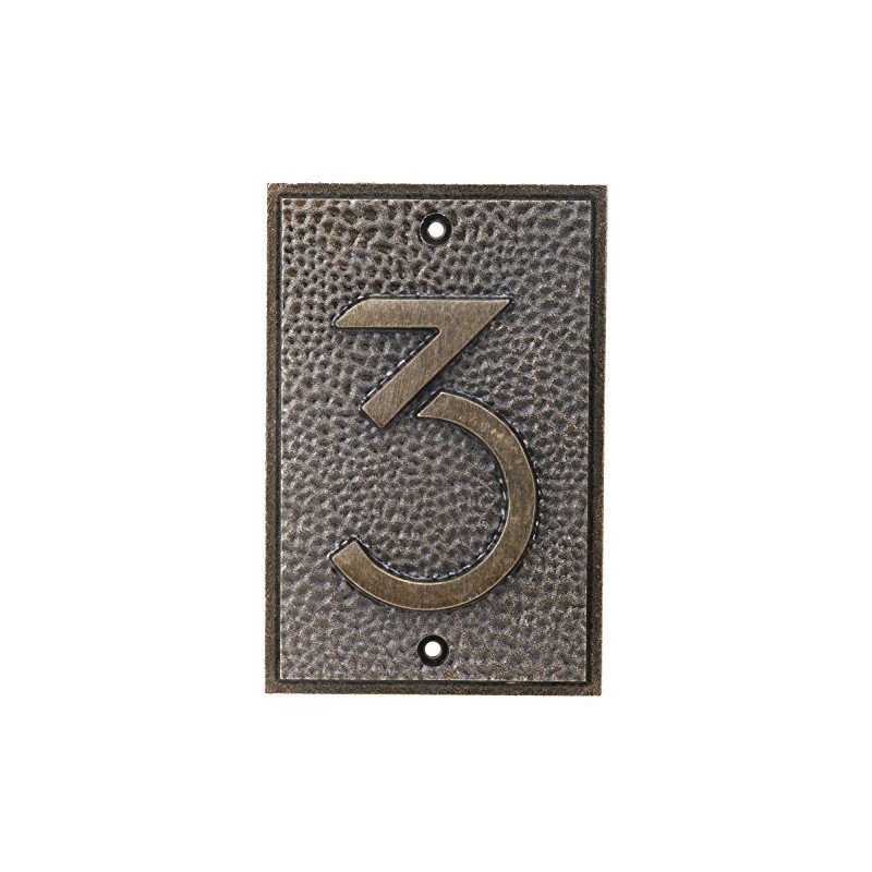 Frank Lloyd Wright Exhibition House Address Number 3 Plate