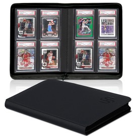 Graded Card Binder 4-Pocket, HYMENEX PSA Card Binder Slab Binders Holds 40 PSA Slabs for Graded Cards Collection