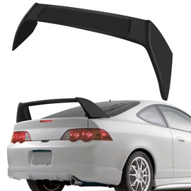 ZSPART Rear Trunk Lip Spoiler ABS Fits for 2002-2006 for Acura RSX Rear Tail Lip Deck Boot Wing Matte Black Spoiler