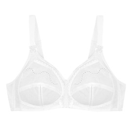 Triumph Doreen Cotton Non Wired Full Cup Women's Bra White 42C