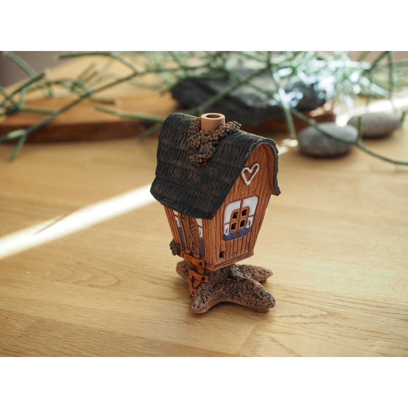 Midene Fantasy Collection Miniature House Ceramic Incense Sticks Handmade