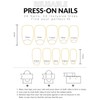 LOZTBUE 1 Set Acrylic Nails Medium False Nails Square False