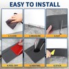 Heonay Flexible Baseboard Molding Trim 4 Inch Self-Adhesive Vinyl Wall