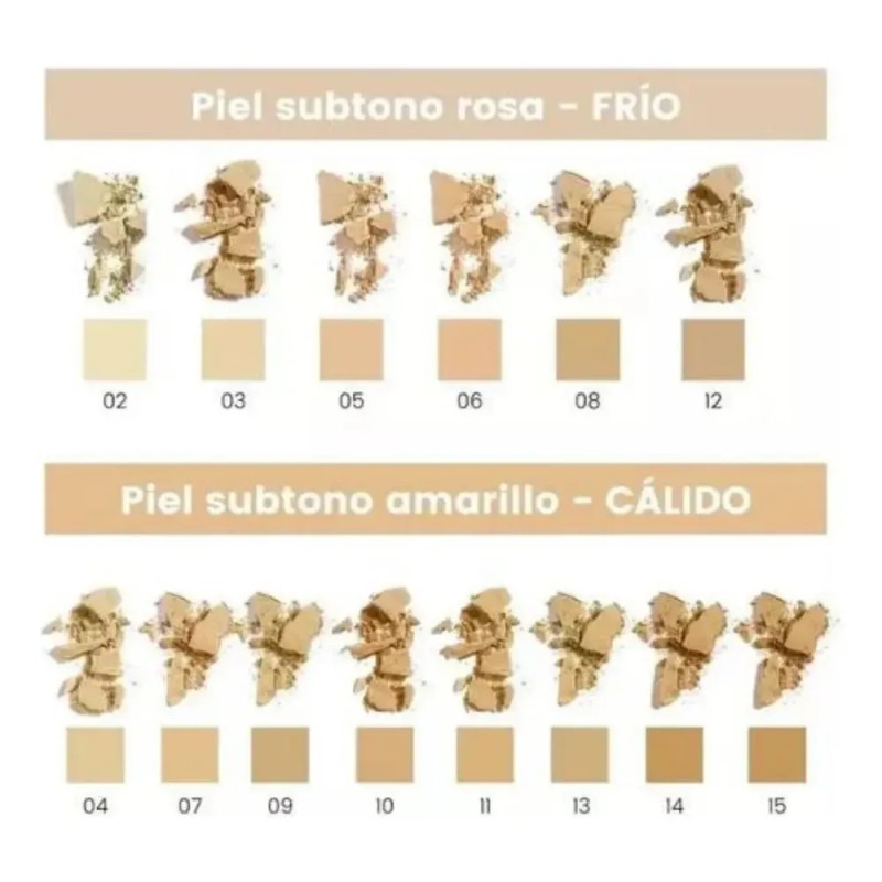 Maquillaje Compacto Bissú Mate para Todo Tipo de Piel FPS