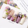 MOLILON Flower Nail Charms, 100pcs 3D Flowers for Nails Gradient