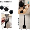 Cinlitek Silicone Body Scrubber With Long Handle for Shower -