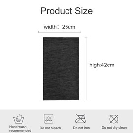 Butyeak Motorcycle Neckerchief, Multifunctional Tube Scarf, Bandana, Neckerchief, Men Women, Gaiter Mask, Reusable Washable Cloth Fabric Tube Scarf for Yoga/Running/Hiking/Outdoor, black