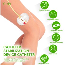 20PCSCatheter Stabilization Device Catheter Supplies,Support for Peg/G/J Feeding Tubes Catheter Leg Bags,Extra Large Stat Lock Drain Stabilizer Mild High Adhesive Bandages
