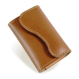 Leather Chaya Bikers Key Case, 3 Tiers, Carabiner, Scratch-Resistant, Motorcycle Key Case, Rider, Motorcycle, Key Cover, Genuine Leather, Made in Japan, Camel