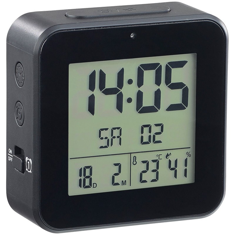 infactory Alarm Clock Weekend Function: Radio Alarm Clock with 2