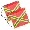 Red Flag Extra Long Highly Visible Reflective Warning Flag Red