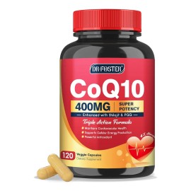 Coq10 400mg Con 120 Cápsulas Salud Corazon Hecho En Usa