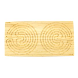 BambooMN 25" x 12.5" Bamboo Double Finger Labyrinth - 7 Circuit Cretan Style - 1 Unit