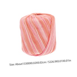 Operitacx Comfortable Soft Crochet Yarn for DIY Sewing Projects Multicolored Cotton Cord Home Decor Yarn