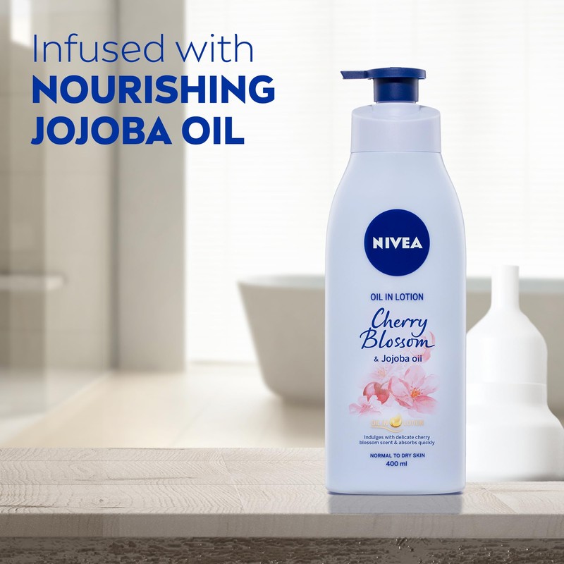 NIVEA Oil Infused Body Lotion with Cherry Blossom and Jojoba