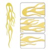 8Pcs 4 Colors Flame Car Stickers Flame Reflective Sticker Car