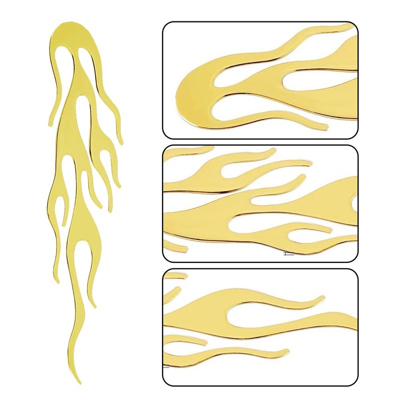 8Pcs 4 Colors Flame Car Stickers Flame Reflective Sticker Car