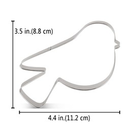 LILIAO Bird Cookie Cutter, 4.4 inches, Stainless Steel, by J.Cookies