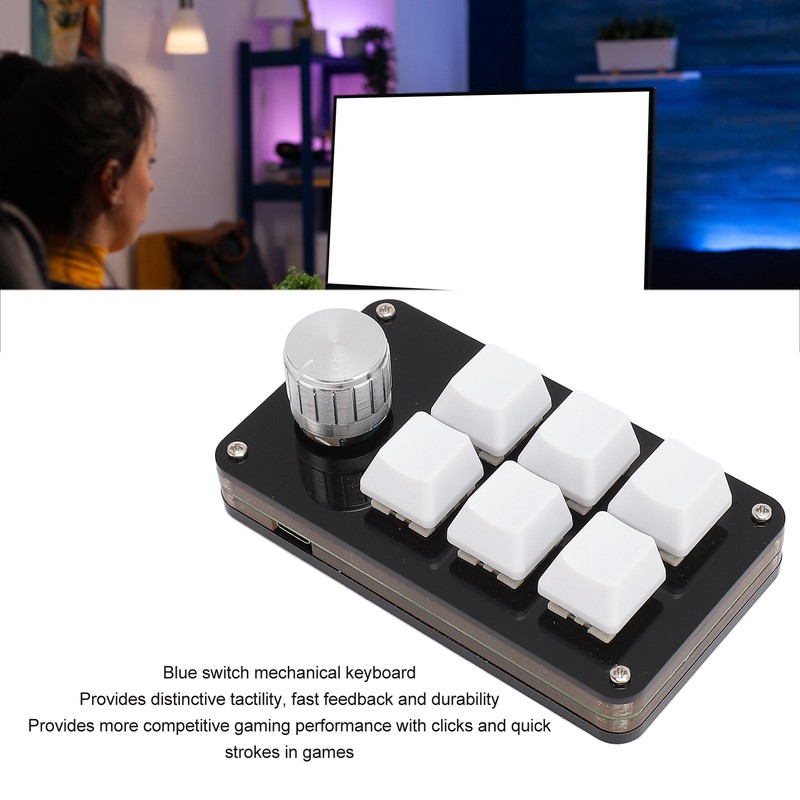 Mini 6 Key Keypad with Knob Custom Programming Hot Swappable