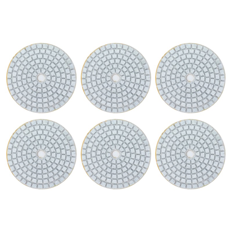 10Pcs 3in Diamond Wet Polishing Pad Soft Grinding Discs Polisher