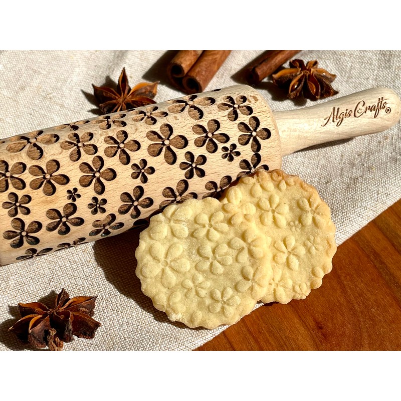 Summer Set of 3 Children's Rolling Pins for Homemade Pastries